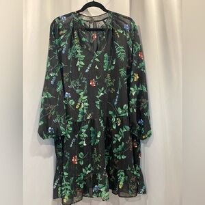 Banana Republic - Floral Black Shift Dress